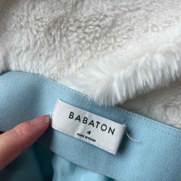 Aritzia Babaton Slip Mini Skirt Light Blue - Picture 4 of 5